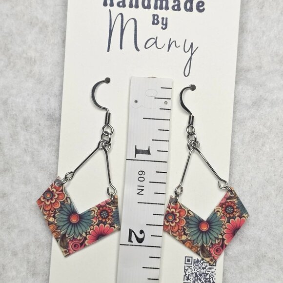 Handmade Hippie Theme Dangle earrings - Picture 6 of 6